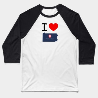 I HEART PENNSYLVANIA Baseball T-Shirt